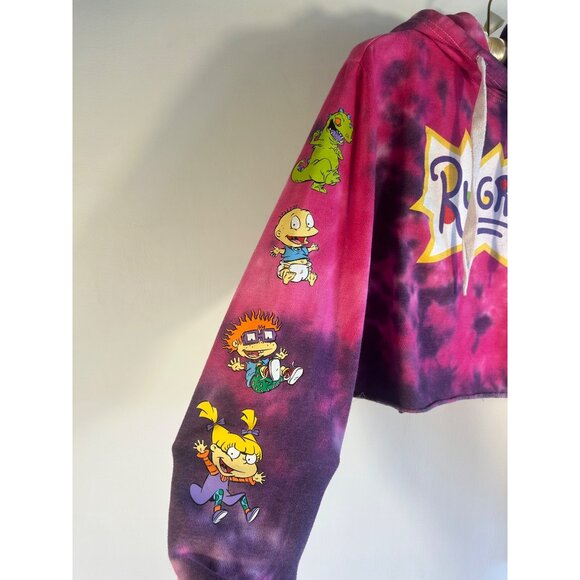 Y2K Nickelodeon Rugrats Tie-Dye Cropped Hoodie S - Picture 5 of 7